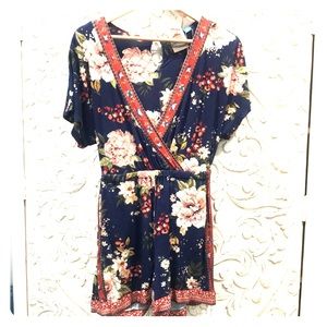 Anthropologie Farm Rio Estelle Floral Romper - NEW